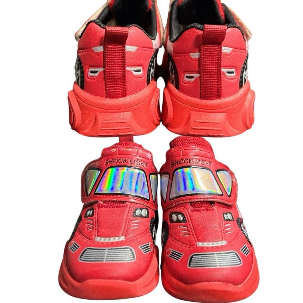 Toddler Boys Race car Sneaker Shoe Bundle Lot Size 11 - Picture 7 of 15